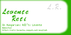 levente reti business card